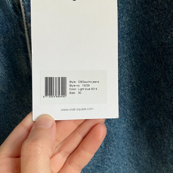 Oval Square Gaucho Jeans - Picture 6 of 8